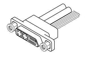 data connector / quadrax / micro-D / rectangular