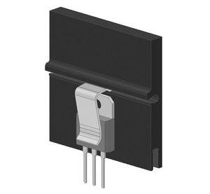 heat sink with snap-on retaining spring