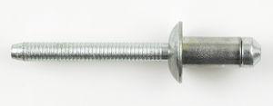 blind rivet / button head / steel / stainless steel
