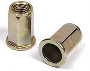 hexagonal nut / blind rivet / metal / cylindrical