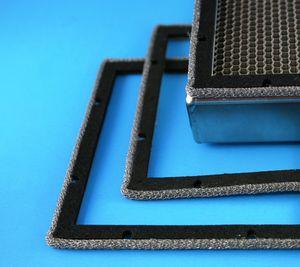 mesh gasket / metal / for doors / EMI shielding