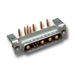 combined connector / D-sub / coaxial / rectangular