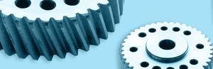 helical-toothed gear wheel / ground / steel / hub