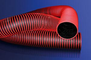 gas hose / conveying / exhaust / for suction units