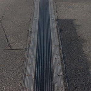 square expansion joint / socket / for bridge construction