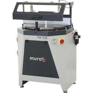 miter sawing machine / for PVC / pneumatic