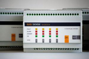 DIN rail mounting gas detection control unit / toxic