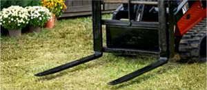 telescopic fork / for skid steer loaders / for pallet handling