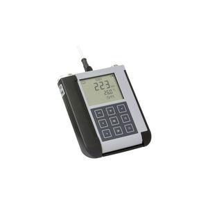 temperature data-logger / conductivity / pH / with screen
