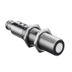 cylindrical distance sensor / ultrasonic / with analog output / small