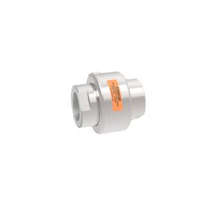 threaded fitting / straight / hydraulic / stainless steel