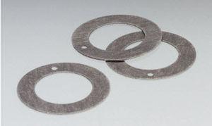 thrust washer / round / PTFE / steel