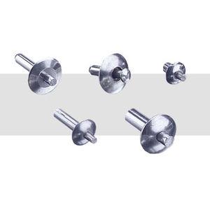 blind rivet / button head / aluminum / stainless steel