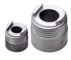 stainless steel nipple / threaded / straight / welded