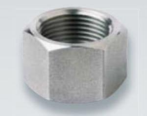 hexagonal locknut / stainless steel