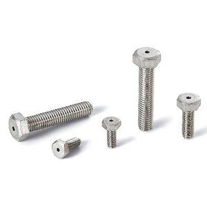 bolt with hexagonal head / stainless steel