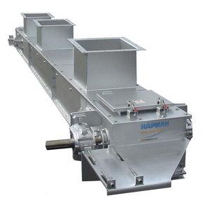 drag chain conveyor / for bulk materials / drag / horizontal