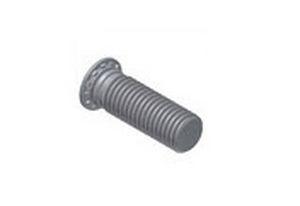 threaded stud / metal / crimp-on