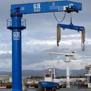 pillar jib crane / with gripping device / port