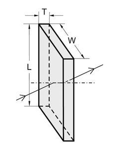 laser window / rectangular