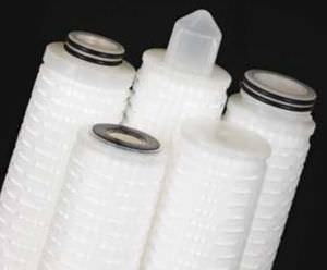 water filter cartridge / for solvents / depth / polypropylene