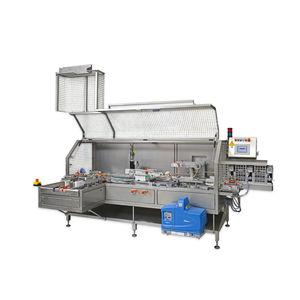 single-flap carton sealer / hot-melt glue / automatic