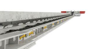 chain conveyor / for the mining industry / for bulk materials / for transport