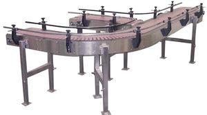 chain conveyor / for the food industry / food / can