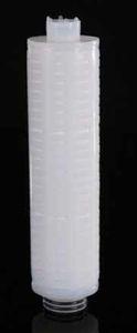 liquid filter cartridge / sterilization / PTFE / membrane