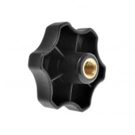 threaded knob / star / in plastic / ergonomic