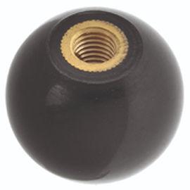 threaded knob / ball / metal / with stud