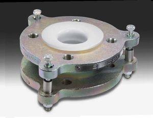 metal pipe expansion joint / rubber / round / flange