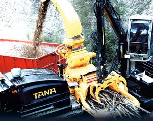 rotary drum mill / horizontal / for wood