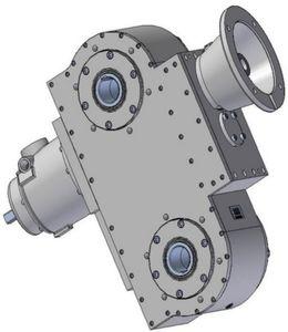 worm gear reducer / orthogonal / high-performance