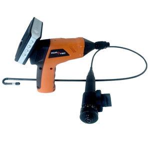 flexible video endoscope / LCD display / with memory card / articulated