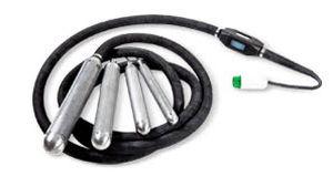 vibrator with electric actuator / for concrete / high-frequency / thermoplastic