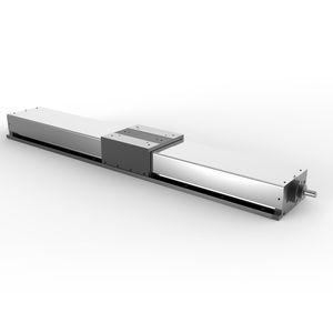 linear positioning table / 1-axis / encapsulated / with worm gear transmission