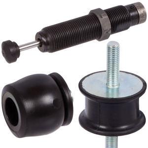 vibration absorber / shock / hydraulic / rubber