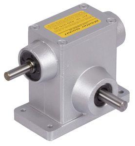 worm gear reducer / orthogonal / aluminum / industrial