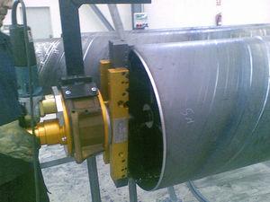 portable chamfering machine / electric / for pipe ends