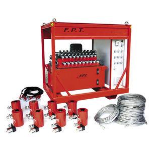 synchronous lifting system / hydraulic / for heavy loads