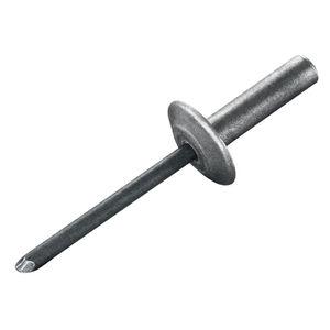 blind rivet / large head / aluminum / steel