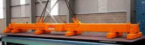 telescopic arm lifting device / with lifting magnet / sheet metal