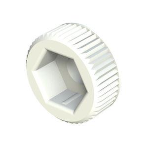 knurled knob / round / polyamide / PA6 plastic