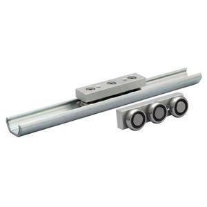 slide rail / stainless steel / skate wheel / precision