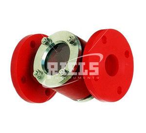 stainless steel sight glass / level indicator / flange