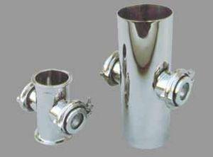 stainless steel sight glass / for pneumatic conveying