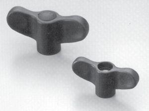 wing nut / brass / plastic