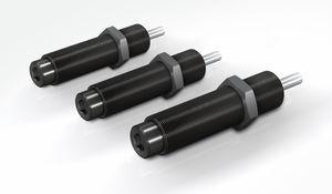 shock absorber / pneumatic / self-compensating / miniature