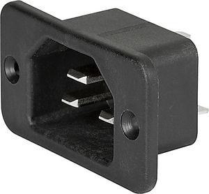electrical power supply connector / DIN / square / screw